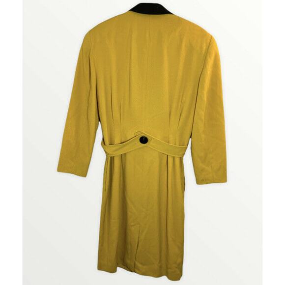 PSI by Alvin Bell Vintage Wool Yellow Peacoat - Picture 2 of 6